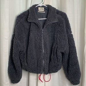 Urban Outfitters Cropped Sherpa Jacket
